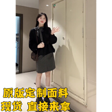 批发法式气质蝴蝶结黑色衬衫女秋季修身高级感别致长袖上衣