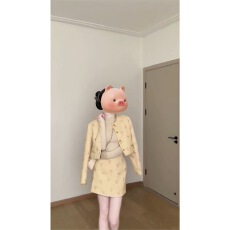 批发法式名媛千<b class='q'>金</b>小香风长袖外套秋季新款高腰修身显瘦半身裙两件套女