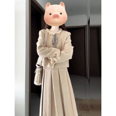 批发早秋减龄一整套穿搭女2025新款富家千<b class='q'>金</b>小洋装独特超好看长裙套装