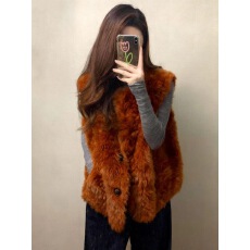 批发焦糖色马甲2025新款今年流行爆款女秋冬休闲巨好看的厚外套