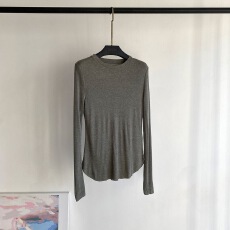 批发韩版圆领面膜T轻薄款长袖T恤修身显瘦内搭打底衫女<b class='q'>春</b>秋季新款