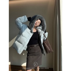 批发原创【诗韵】羊毛半身裙女<b class='q'>冬</b>季复古人字纹宽松直筒毛呢短裙