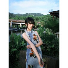 批发小众复古蝴蝶<b class='q'>波点</b>压褶背心<b class='q'>连衣裙</b>2025夏季<b class='q'>连衣裙</b>