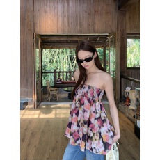 批发背心女<b class='q'>夏</b>季新款外穿露背碎花设计感超火小众不撞款无袖抹胸上衣潮