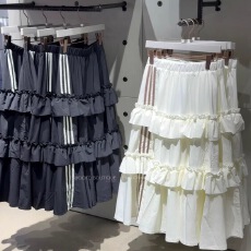 批发26新款宋雨琦同款学院风时尚防走光<b class='q'>运动</b>裙长款黑蛋糕裙百搭经典色