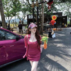 批发辣妹打底美背女士修身无袖紧身连衣裙女长袖衬衫显瘦小众两件套装