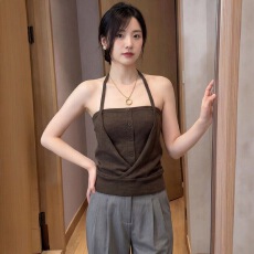批发法式小资吊带背心女夏季2026新款独特设计感漂亮外穿绝美无袖上衣