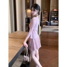 批发<b class='q'>套装</b>女2026<b class='q'>夏季</b>韩系减龄长袖针织开衫吊带背心高腰半身裙三件套潮