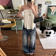 批发美式休闲风褶皱收腰上衣修身显瘦露肩性感辣妹<b class='q'>百搭</b>抹胸女