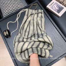 批发灰色条纹晕染阔腿裤女网红<b class='q'>新款</b>夏季慵懒高级感垂感休闲直筒裤子薄