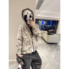 批发美式<b class='q'>街头</b>连帽拉链开衫重磅卫衣男女2026秋冬季新款豹纹长袖外套潮