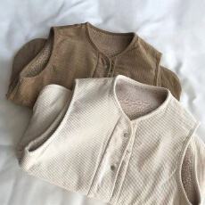 批发正反两面穿灯芯绒羊羔毛复古保暖厚马甲女秋冬新外穿无袖坎肩<b class='q'>外套</b>