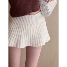 批发显腿长辣妹纯欲针织mini百褶半身裙弹力秋季百搭<b class='q'>性感</b>A字超短裙子