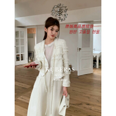 批发已出货 KUBERAS/人间富贵公主小众洋气重工珍珠流苏小香外套女