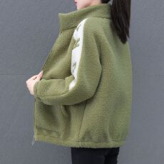 批发【颗粒绒复合北极绒】新款加厚仿羊羔绒棉衣外套女秋冬<b class='q'>时尚</b>百搭