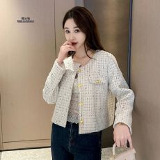 批发亮片精致小香风外套女春季新<b class='q'>短款</b>名媛气质小个子上衣<b class='q'>小西装</b>