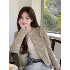 批发小香风外套女<b class='q'>春</b>秋季复古显瘦高级感名媛小个子韩系千金短款上衣女