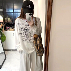 批发薄款微透防晒罩衫女<b class='q'>宽松</b><b class='q'>长袖</b><b class='q'>t</b><b class='q'>恤</b>设计感抽绳