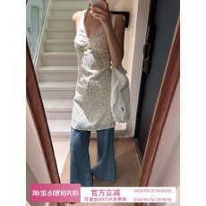 批发HEYABC 夏季小众清新碎花挂脖连衣裙2025修身显瘦气质百搭<b class='q'>半身裙</b>