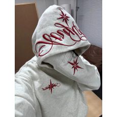 批发实价 加绒/原版刺绣/立体凸绣/后包领【纯棉华棉复合】<b class='q'>外套</b>卫衣女