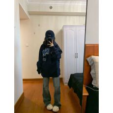 批发实价 加绒/原版刺绣/毛巾绣花/后包领【纯棉华棉复合】外套卫衣女