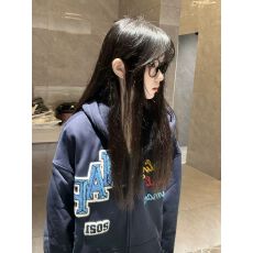 批发实价 加绒/原版刺绣/毛巾绣花/后包领【纯棉华棉复合】外套卫衣女