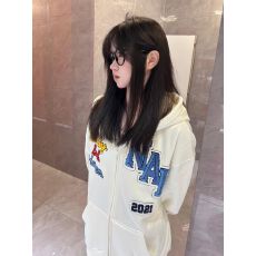 批发实价 加绒/原版刺绣/毛巾绣花/后包领【纯棉华棉复合】外套卫衣女