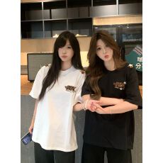 批发实价 原版刺绣/密针绣/螺纹领 【100%纯棉/220克超爽棉】短袖t恤