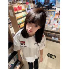 批发实价 原版刺绣/密针绣/螺纹领【100%纯棉/220克超爽棉】短袖t恤女