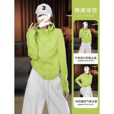批发2025春秋新款时尚韩版上衣外套连帽宽松<b class='q'>大码</b><b class='q'>运动服</b>休闲卫衣女士潮