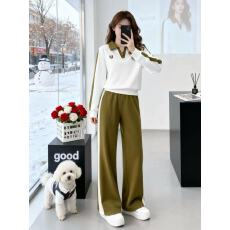 批发秋冬新款翻领<b class='q'>百搭</b>卫衣裤两件套潮2025字母刺绣休闲时尚<b class='q'>运动服</b>套装