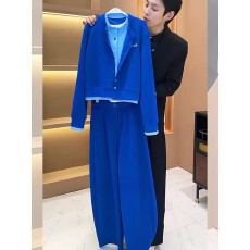 批发休闲运动服套装<b class='q'>女</b>春秋2026新款洋气假两件开衫洋气<b class='q'>哈伦裤</b>两件套<b class='q'>女</b>