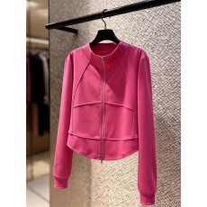 批发韩版上衣休闲风<b class='q'>运动</b>上衣女2026春季立领拉链<b class='q'>气质</b>修身长袖开衫外套