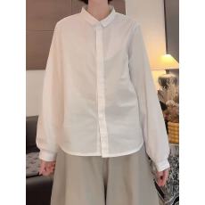批发白色翻领<b class='q'>衬衣</b>长袖2026秋季款女甜美减龄宽松小众显瘦内搭<b class='q'>衬衫</b>上衣