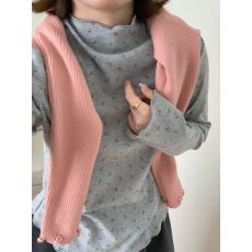 批发小碎花高领韩系打底衫