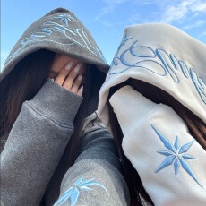 批发官图 特惠【纯棉华棉复合牛奶丝】春秋新款刺绣连帽<b class='q'>卫衣</b>