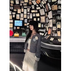 批发【<b class='q'>山茶花</b>】秋季新款小香风短款外套女气质名媛高级感上衣修身显瘦