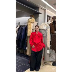 批发冬上新法式复古系带蝴蝶结宽松长袖<b class='q'>衬衫</b>