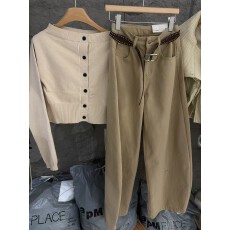 批发经典款 炭灰色高腰弯刀<b class='q'>裤</b>时髦洗水百搭休闲<b class='q'>裤</b>