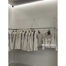 批发2026春季新短款韩版气质小众设计感<b class='q'>双排扣</b><b class='q'>风衣</b>廓形宽松立领外套女