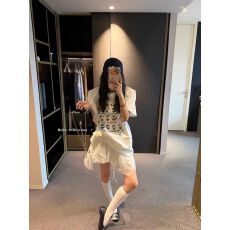 批发春款新品韩系设计重工半身短裙