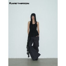 批发十三行超爆的重工工装口袋阔腿<b class='q'>裤</b>