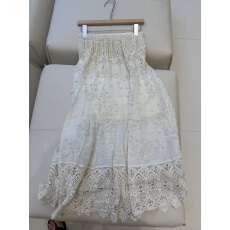 批发棉花糖十三行大头花同款半身裙镂空花朵刺绣显瘦百搭长裙