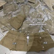 2026美式复古辣妹风牛仔半身裙女低腰纽扣设计感百搭短裙