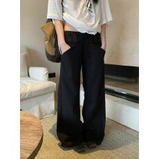 批发十三行2026年早春流行新品美式工装风低腰微喇休闲<b class='q'>裤</b>女潮