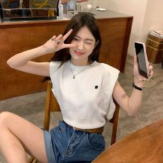 批发<b class='q'>黑白条纹</b>背心<b class='q'>T</b><b class='q'>恤</b>女夏季2026新款设计感心机宽松辣妹外穿上衣