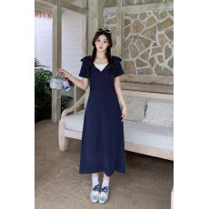 批发女装法式假两件连帽连衣裙2026夏季梨形身材<b class='q'>胖</b><b class='q'>MM</b>遮肚子显瘦A字裙