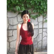 批发已出货 （<b class='q'>莫代尔</b>面料 260克 ）红色挂脖吊带背心