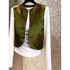 批发黄金段感时髦洋气减龄无袖马夹2026春夏别致新中式国风马甲