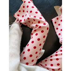 批发【捻丝乱麻】复古风小众洋气波点26春季新款显瘦显腿长休闲微喇<b class='q'>裤</b>